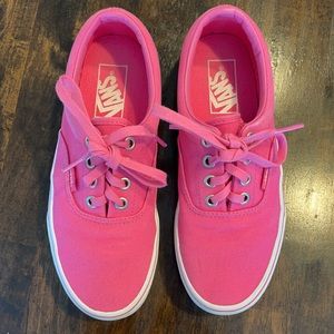 Hot pink Vans size 6